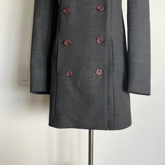 Woman’s friponne Paris jacket, blazer, double breast, gray size medium – 2 - Picture 3 of 11